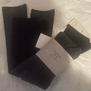Knee High Socks H&M Black and Grey